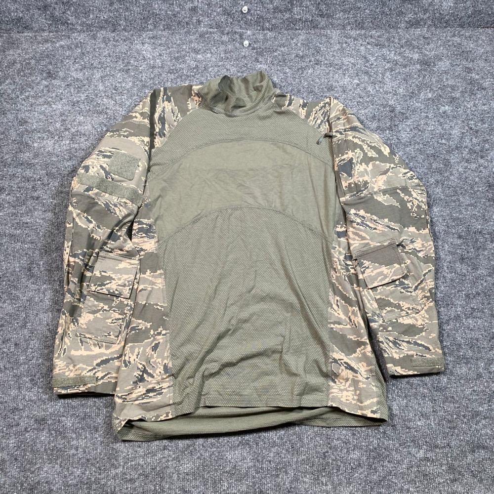 Massif Men Large Digital Tiger Stripe Camo Non-FR Combat Shirt FROU Tactical